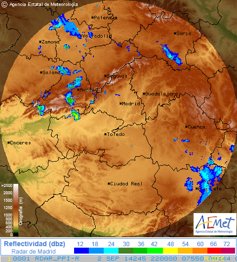 captura del radar aemet